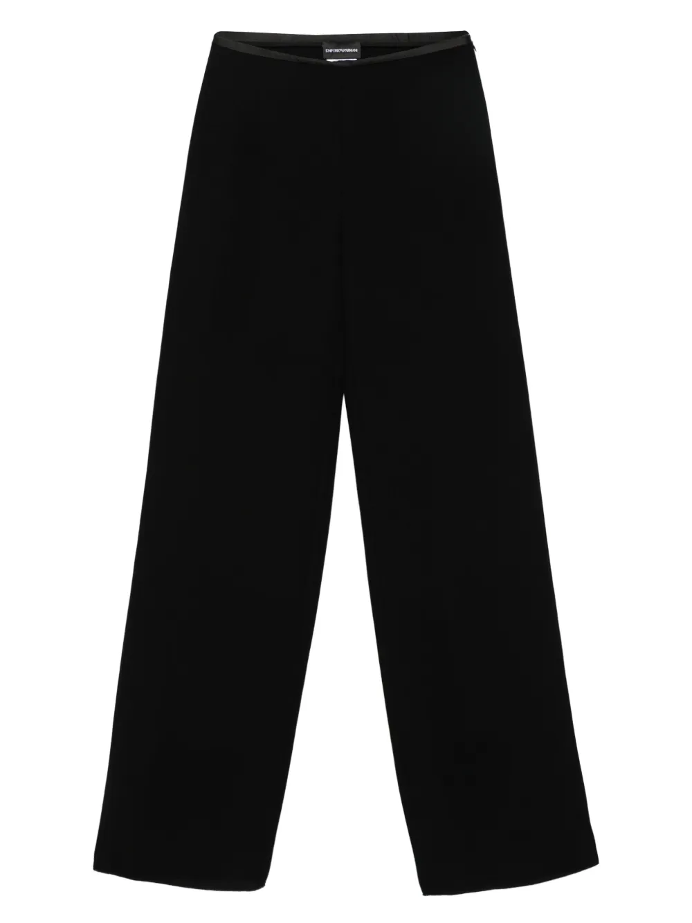 Emporio Armani wide-leg trousers Zwart