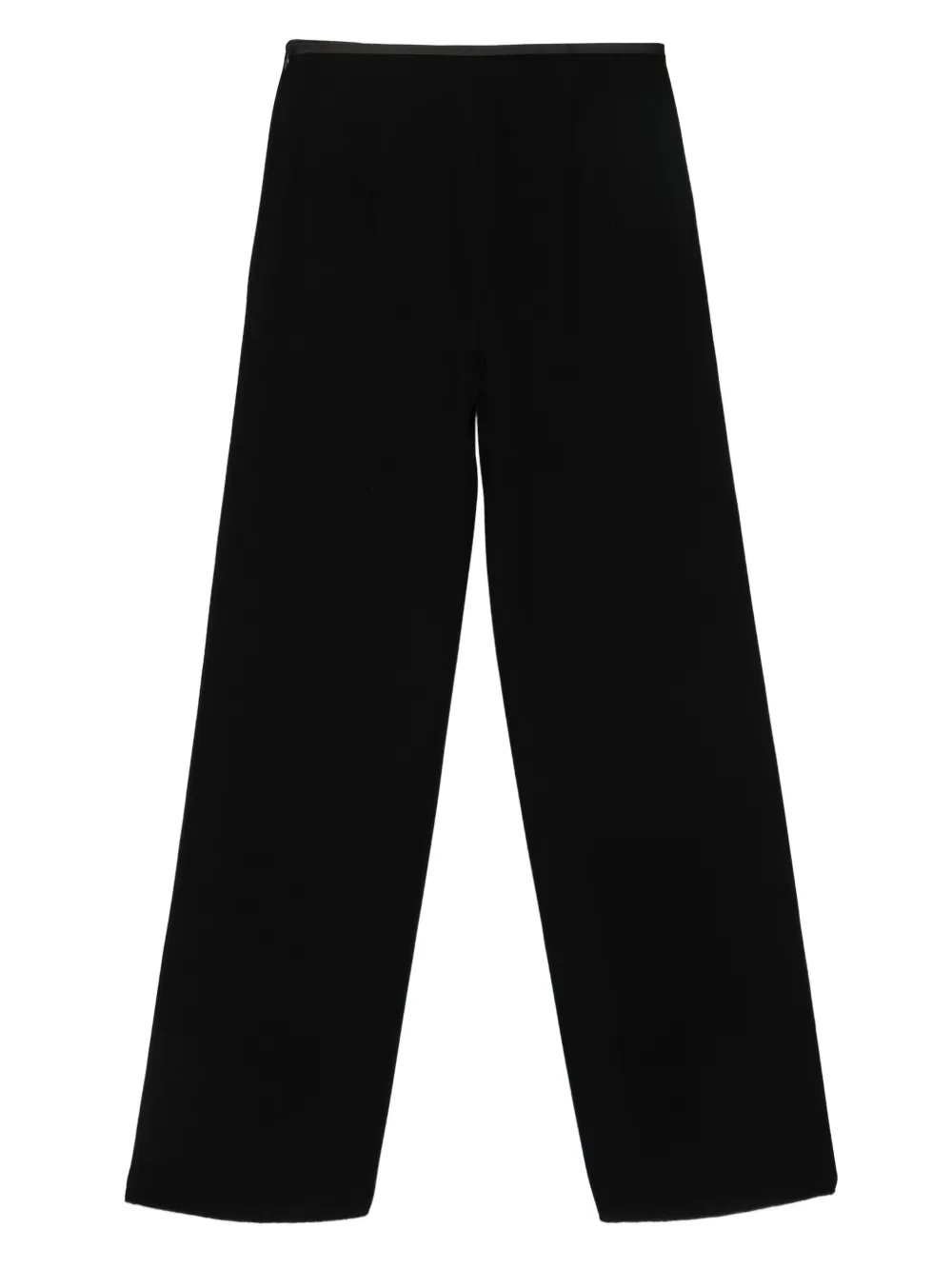 Emporio Armani Broek met wijde pijpen - Zwart
