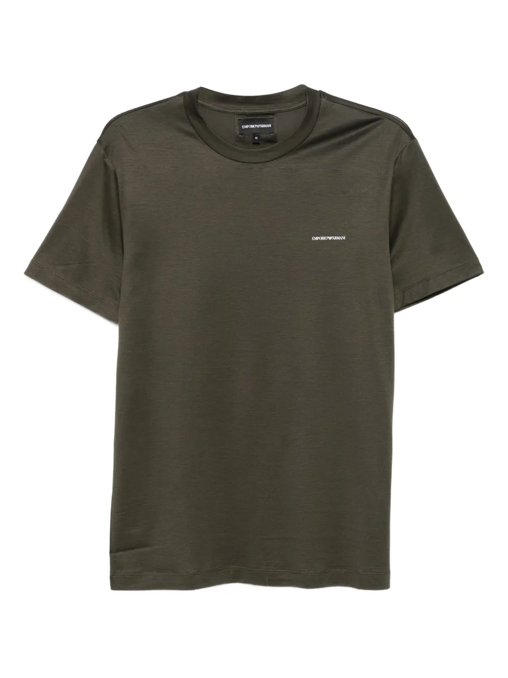 Emporio Armani T-shirt met geborduurd logo Groen