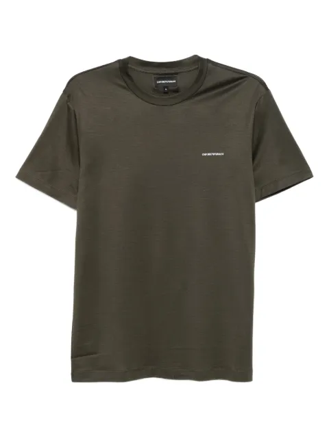 Emporio Armani logo-embroidered T-shirt