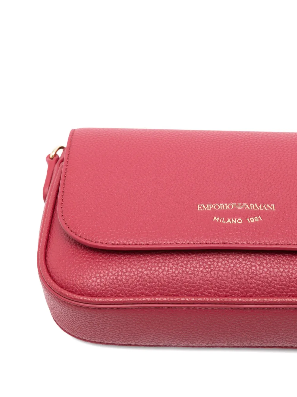 Emporio Armani Schoudertas met logo-reliëf Rood