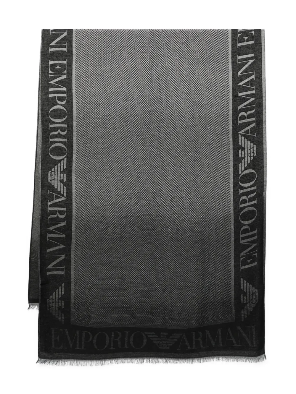 Emporio Armani Sjaal verfraaid met logo Zwart
