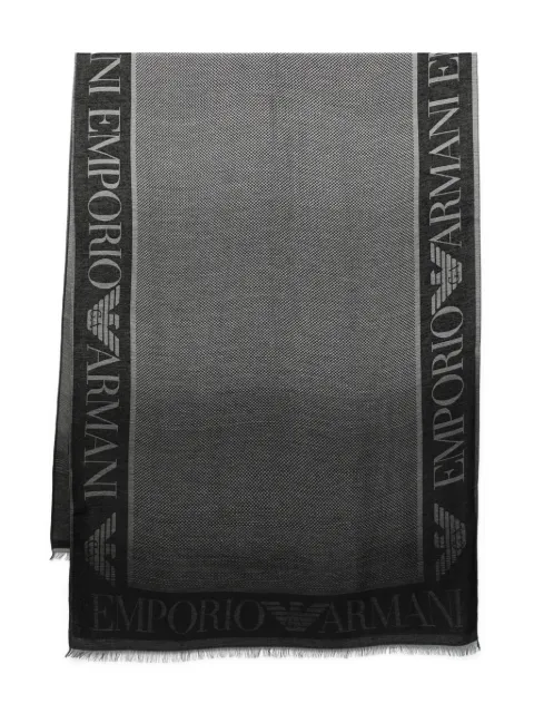 Emporio Armani logo-embellished scarf