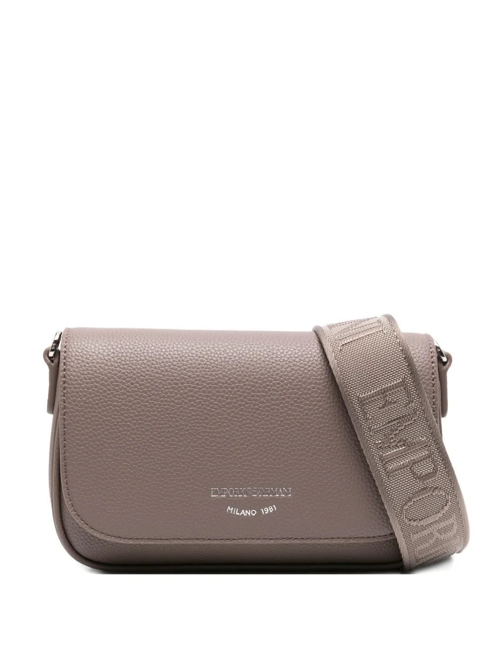 Emporio Armani شنطة كتف بطبعة شعار الماركة | بني | Image 1