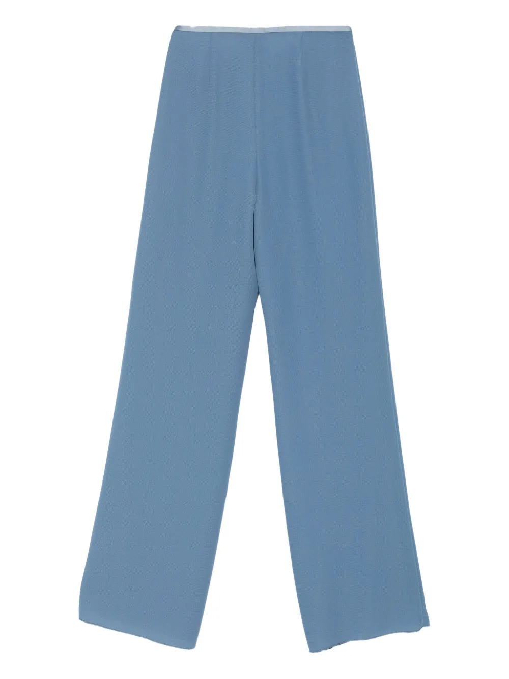 Emporio Armani Broek met wijde pijpen - Blauw