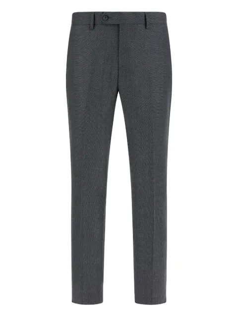 Boggi Milano bird's eye wool trousers