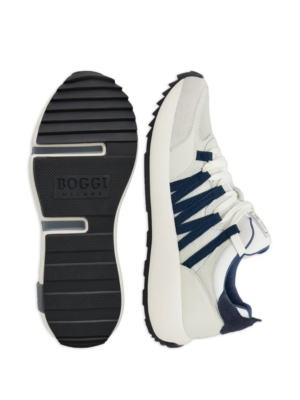 Boggi Milano panelled sneakers White