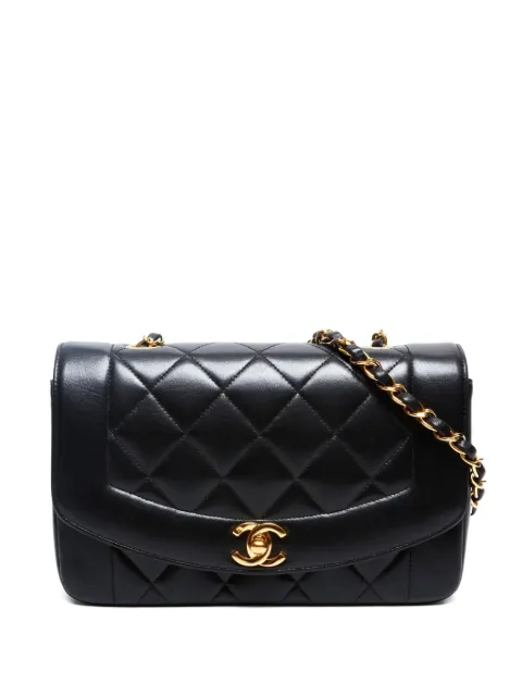 CHANEL Pre-Owned 1994 small Diana lambskin quilted cross body bag