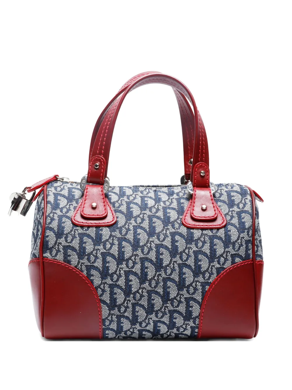 Christian Dior Pre-Owned 2000-2012 ボストン トロッターモノグラム バッグ S - ブルー Christian Dior Pre-Owned 2000-2012 ボストン トロッターモノグラム バッグ S - ブルー