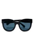 CHANEL Pre-Owned 2010-2020s interlocking CC round-frame sunglasses - Black