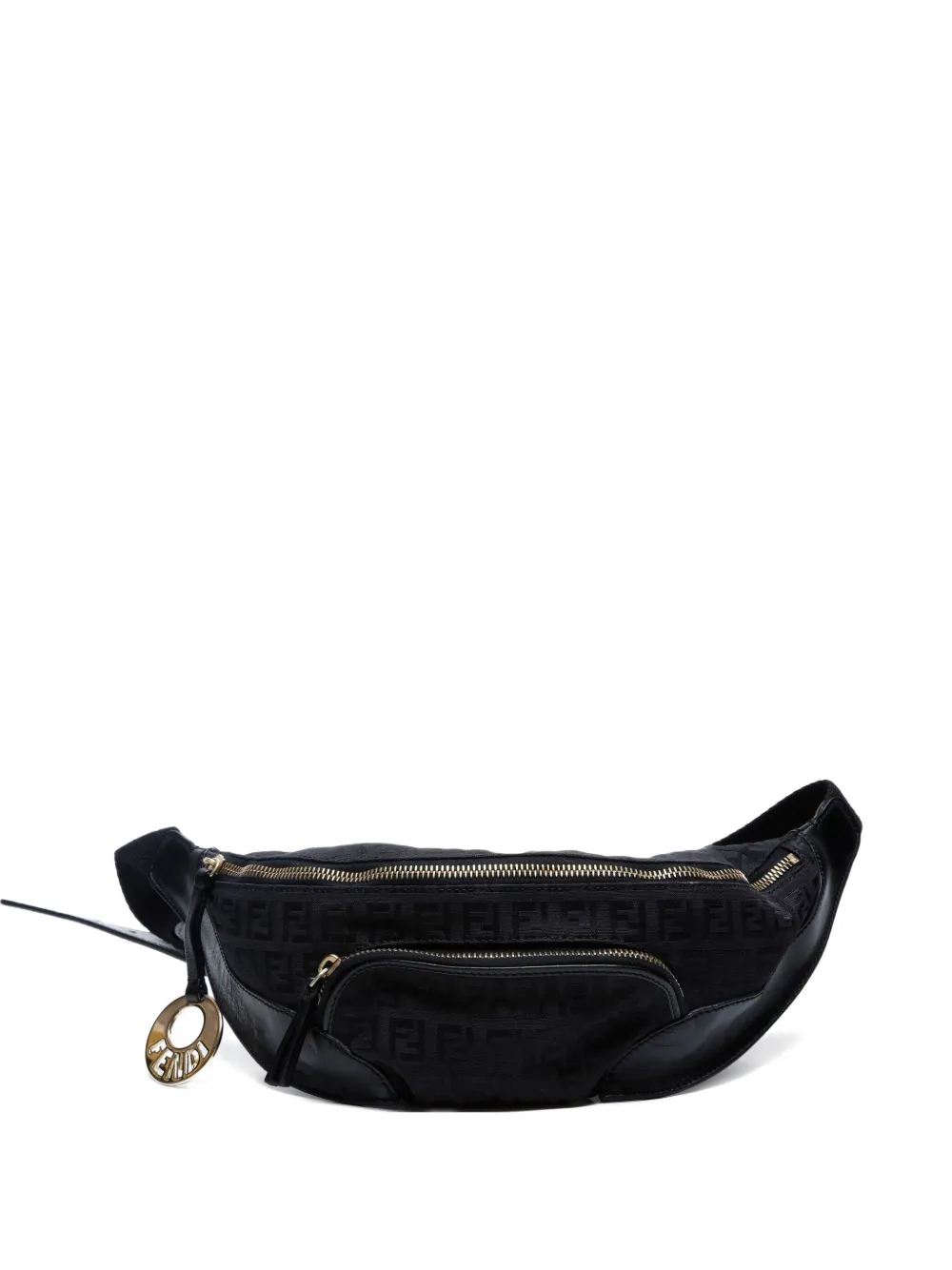 Fendi Pre-Owned 2010-2020 small Zucchino Canvas belt bag | Black | Image 1