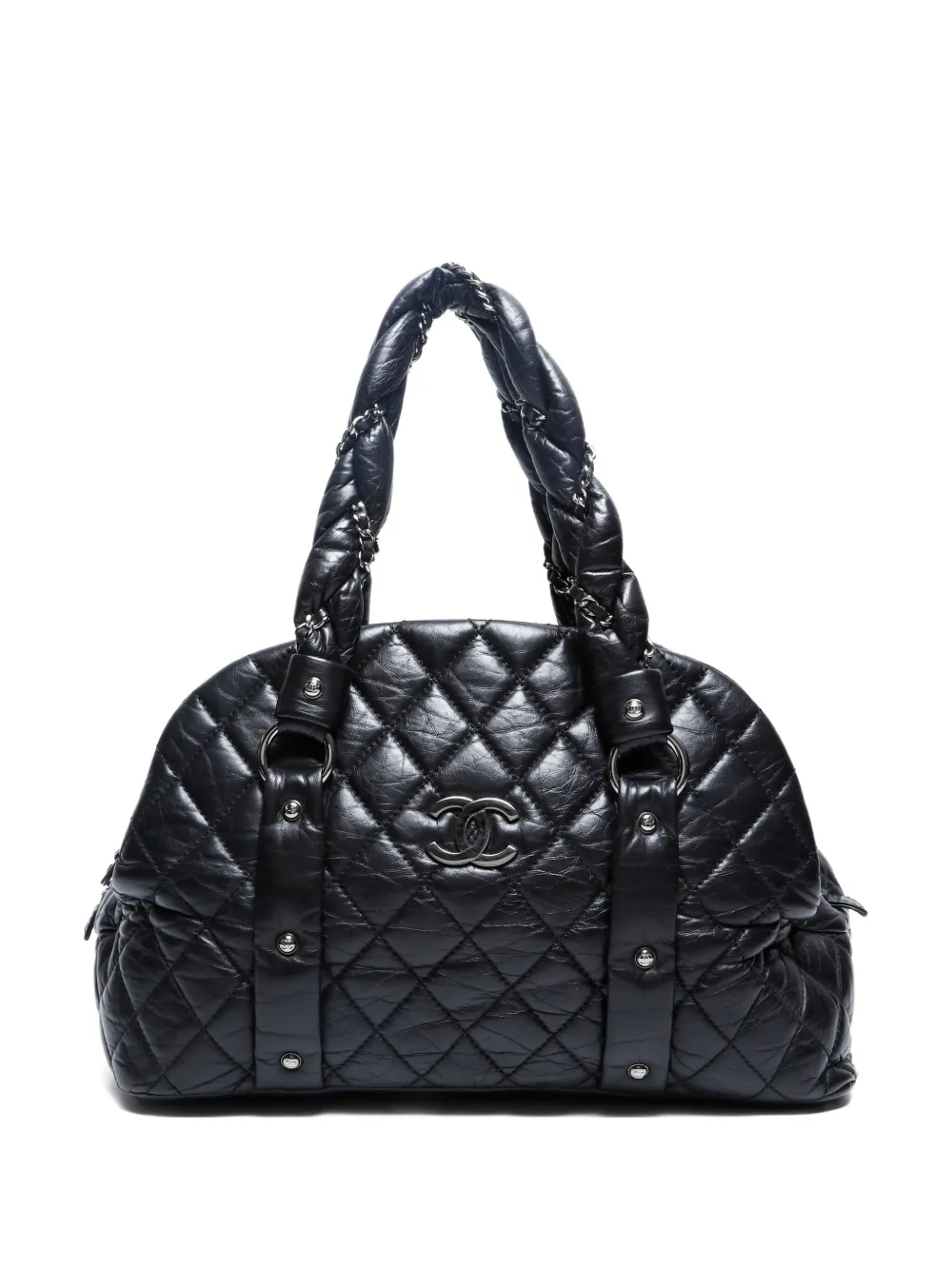 CHANEL Pre-Owned 2005-2006 Lady Braid ハンドバッグ S - ブラック CHANEL Pre-Owned 2005-2006 Lady Braid ハンドバッグ S - ブラック