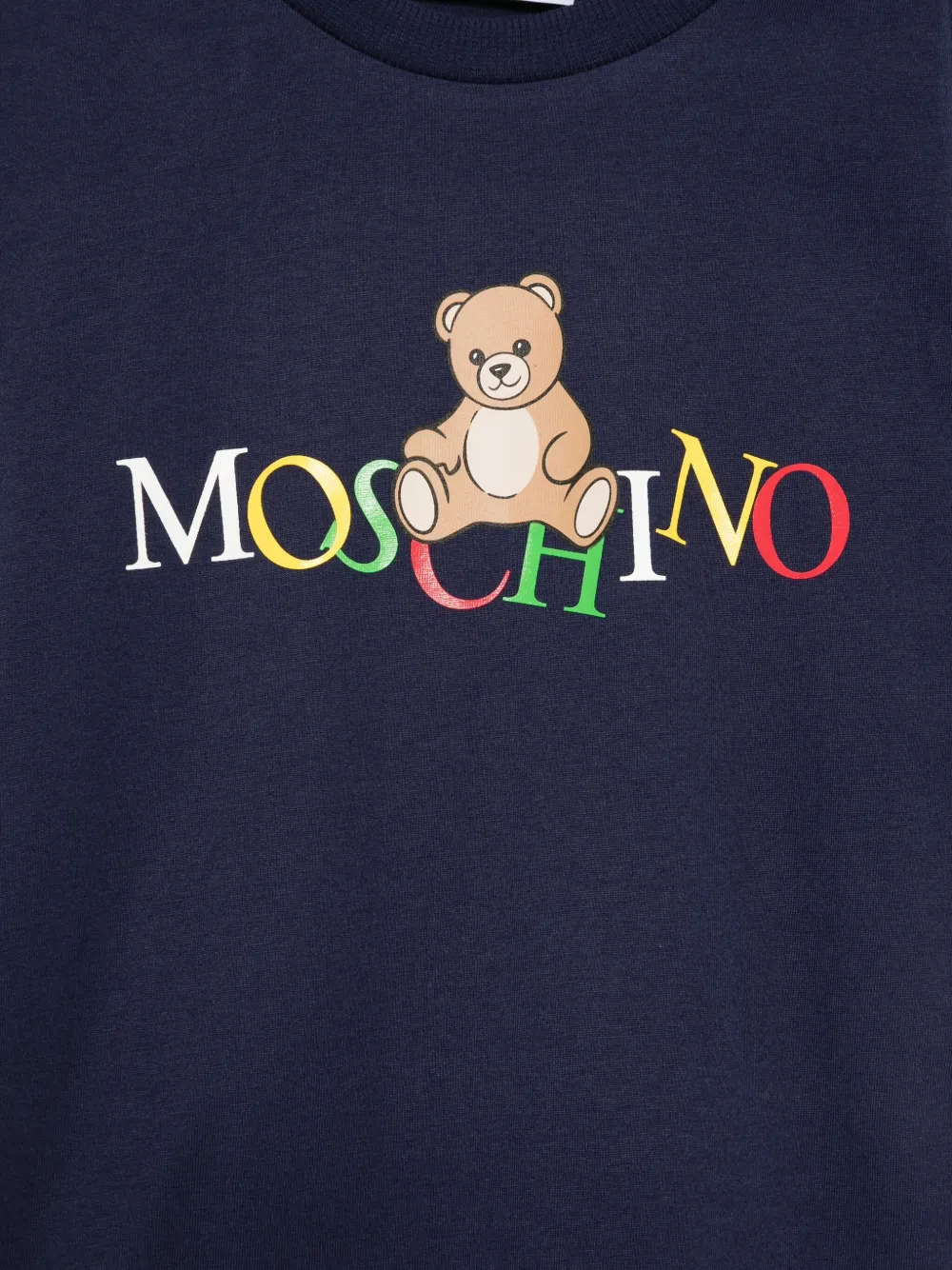 Moschino Kids T-shirt met teddybeerprint Blauw