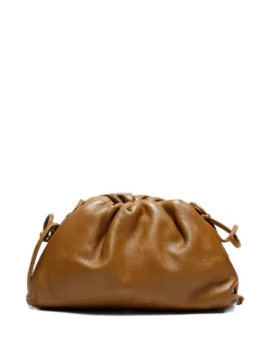 【関税&送料込】Bottega Veneta Clutch Bottega Veneta The Pouch woven leather clutch in blue