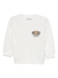 Moschino Kids Teddy-logo sweatshirt - White