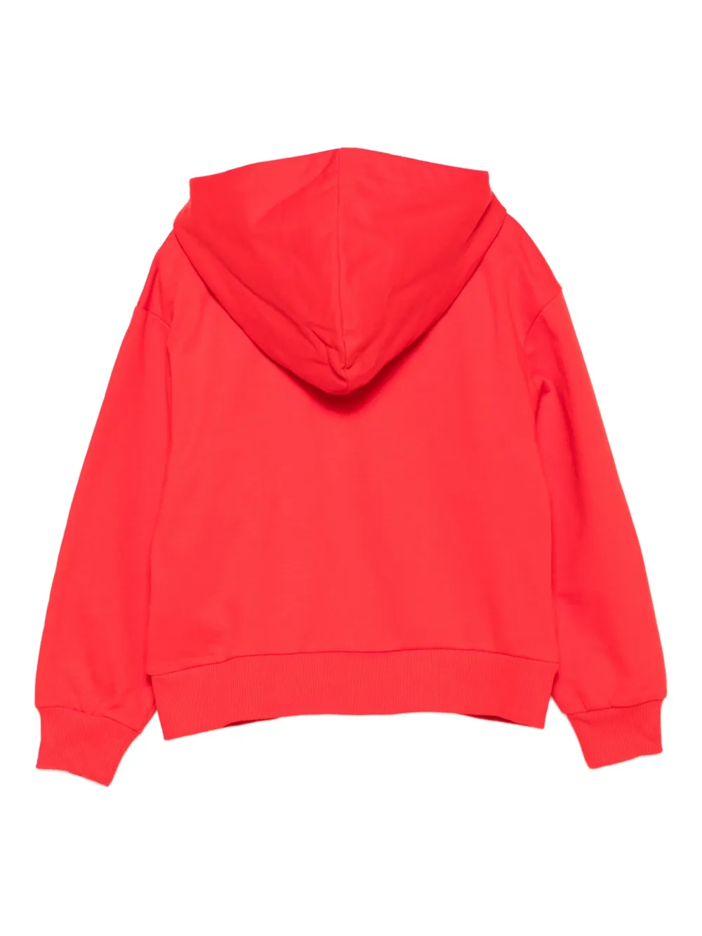 Moschino Kids Teddy Bear zip-up hoodie Rood