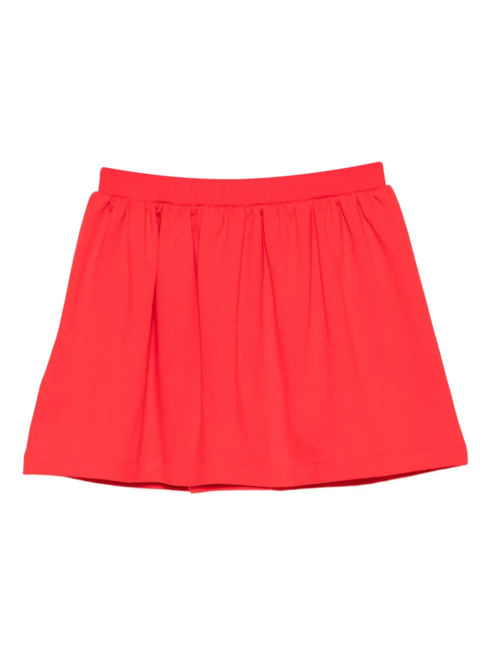 Moschino Kids Teddy Bear-appliqué cotton skirt Rood