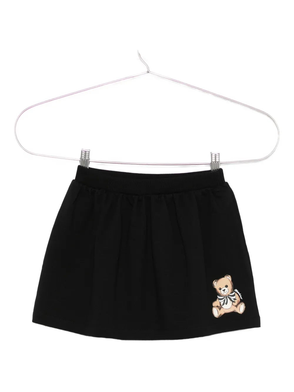 Moschino Kids Teddy Bear elasticated-waist mini skirt - Nero