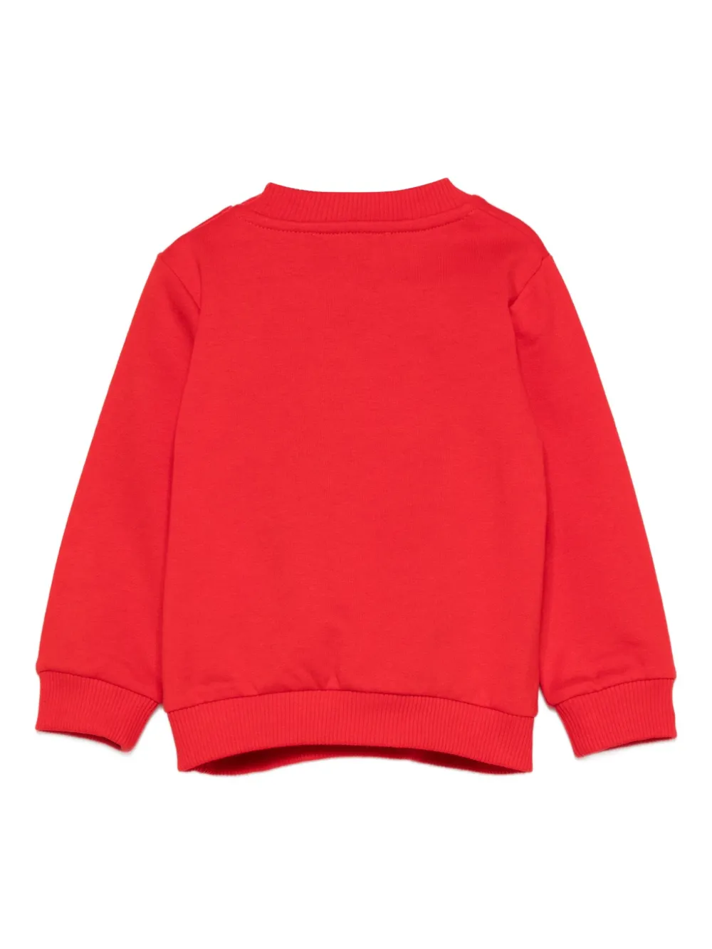 Moschino Kids Teddy-appliqué sweatshirt Rood