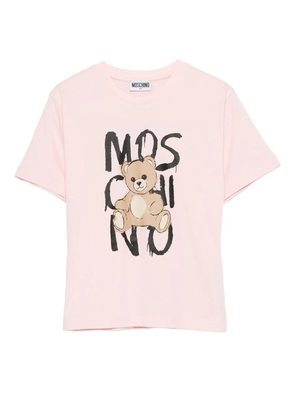 Moschino Kids T-shirt met teddybeerprint Roze