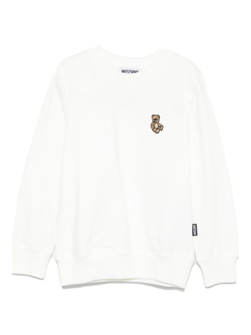 Moschino Kids Teddy Bear-embroidered sweatshirt | White | Image 1