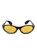 Coperni oval-frame sunglasses - Black