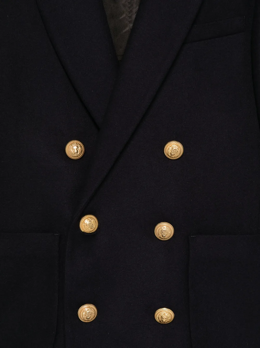 Balmain Kids Blazer met dubbele rij knopen Blauw
