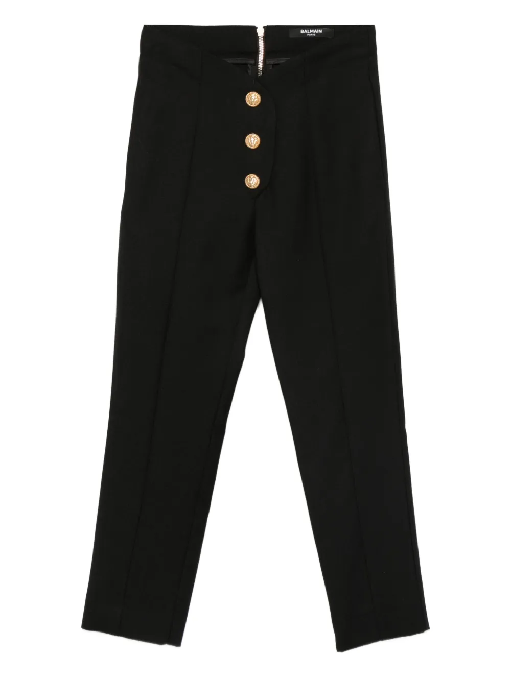 Balmain Kids buttoned trousers Zwart
