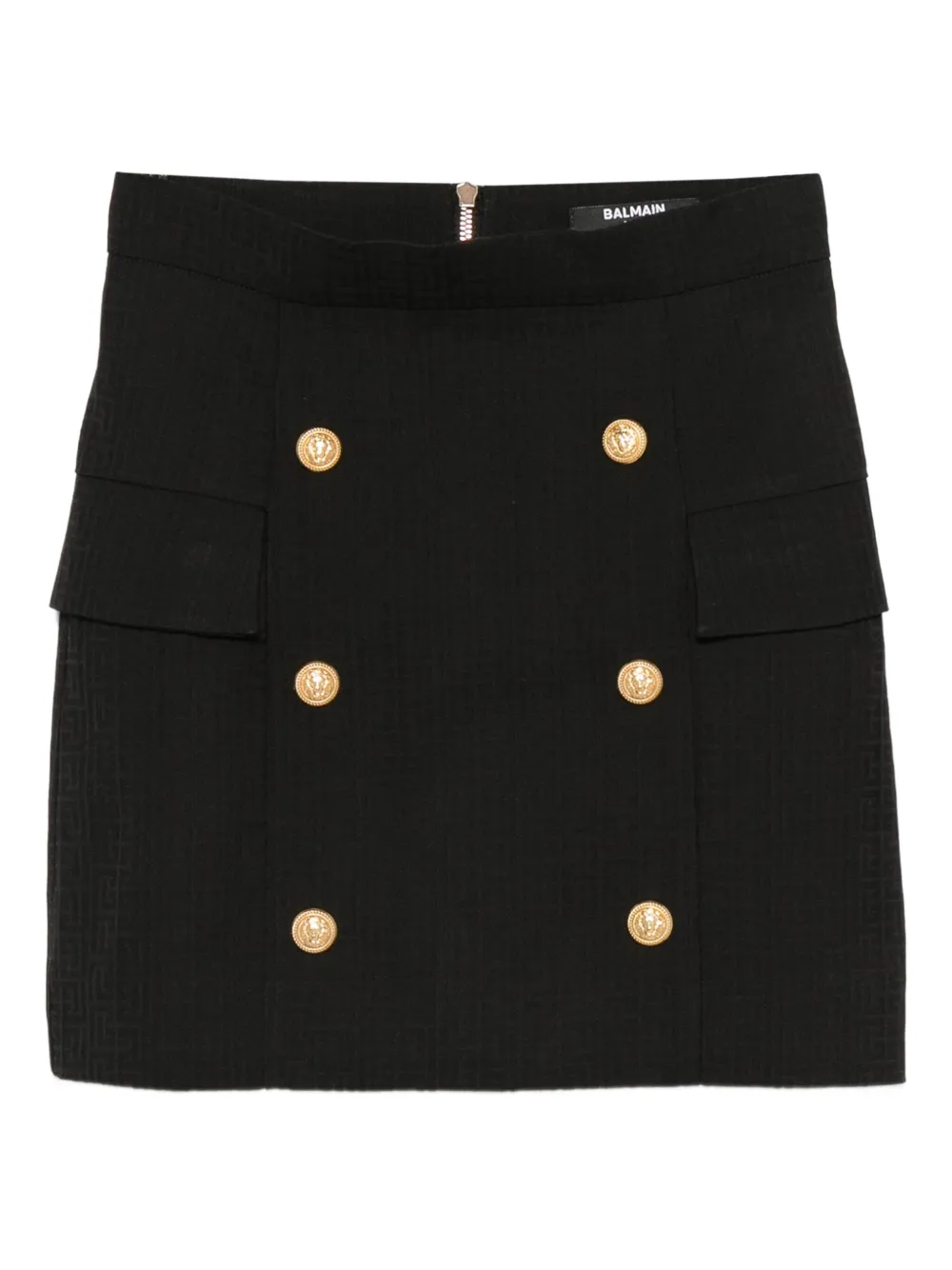 Balmain Kids button skirt Zwart
