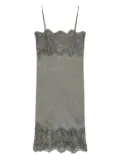 HERSKIND Linus lace-trimmed slip mini dress - Grey