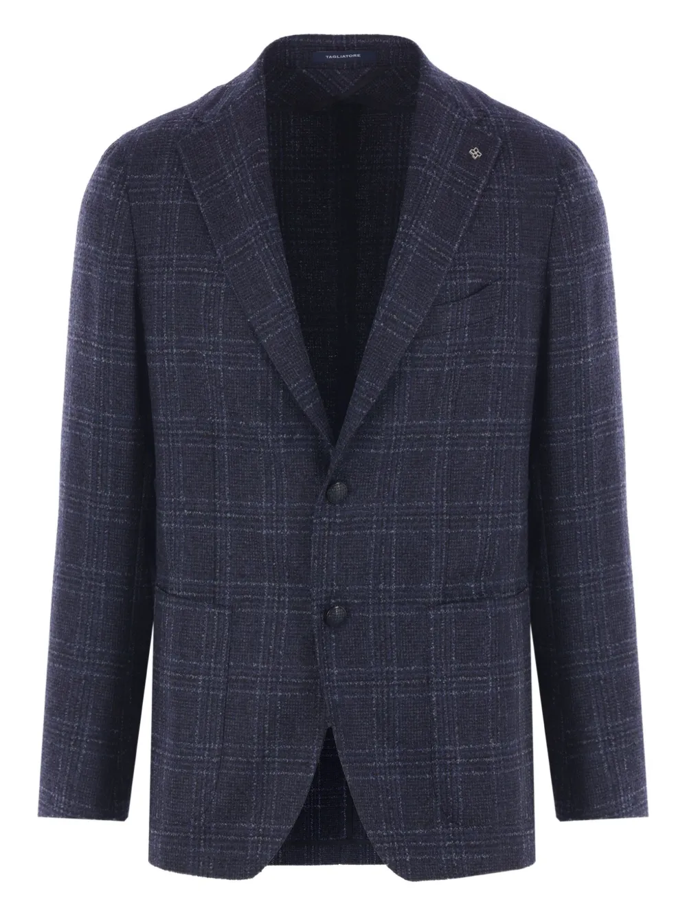 Tagliatore checked blazer Blauw