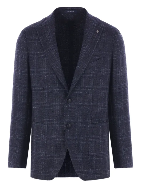 き*の様 タリアトーレ　チェックジャケット Tagliatore チェック ジャケット | ブルー | FARFETCH JP