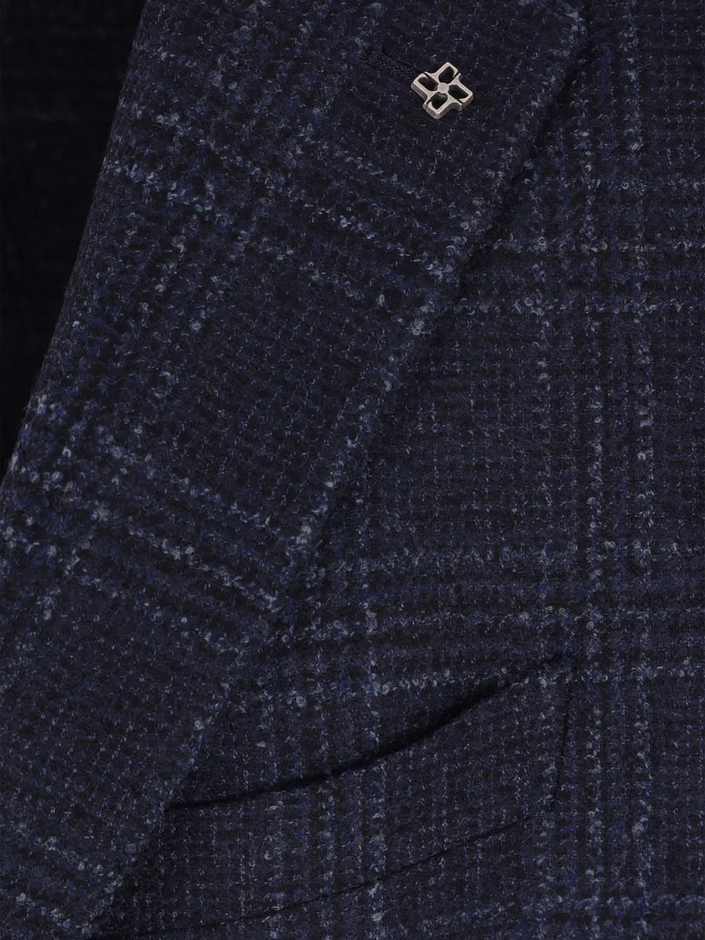 Tagliatore Geruite blazer Blauw