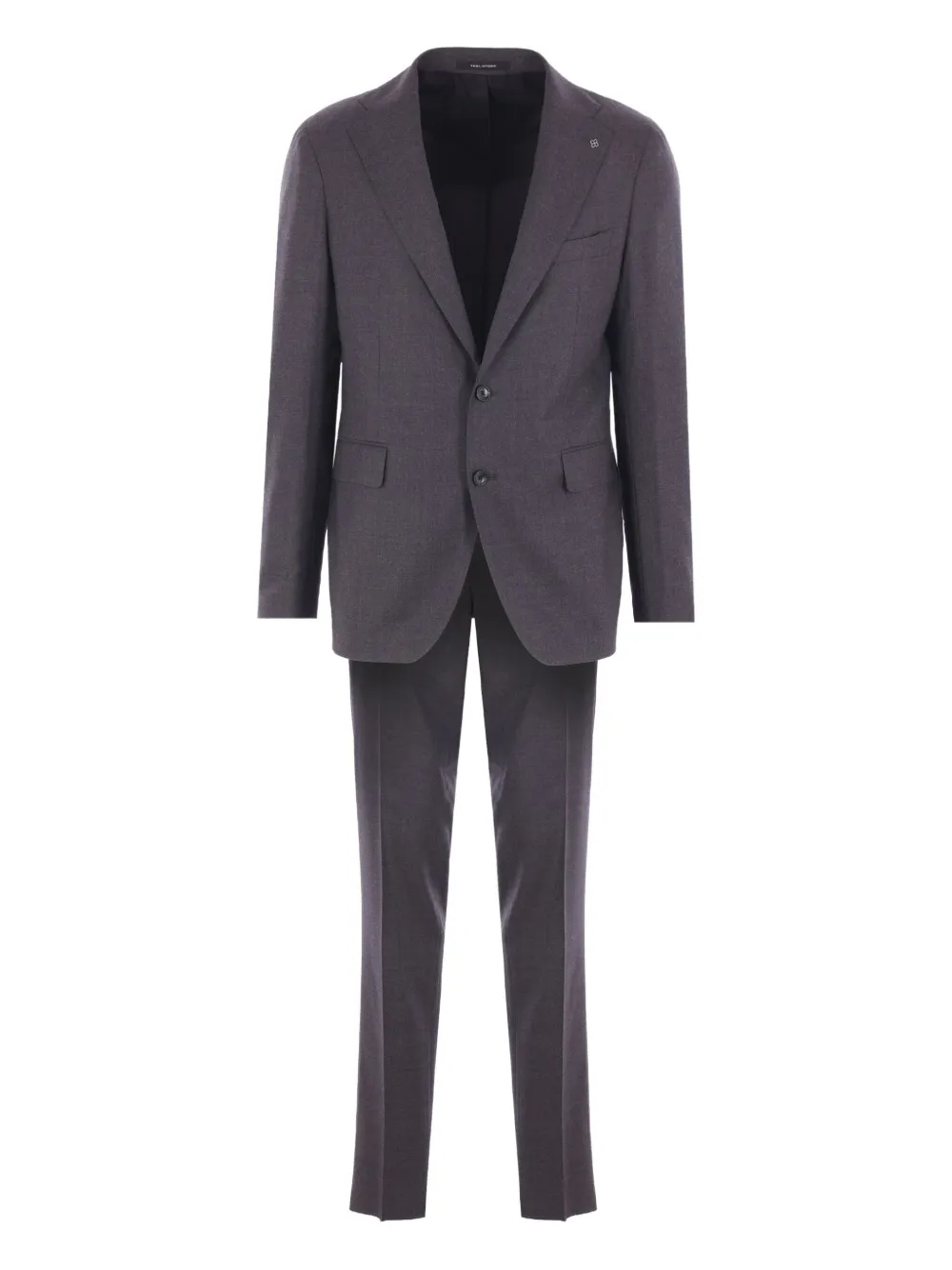 Tagliatore notched-lapel wool suit Grijs