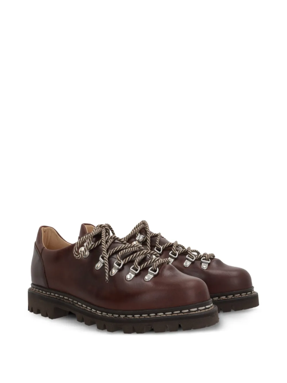 Paraboot leather derby shoes Brown