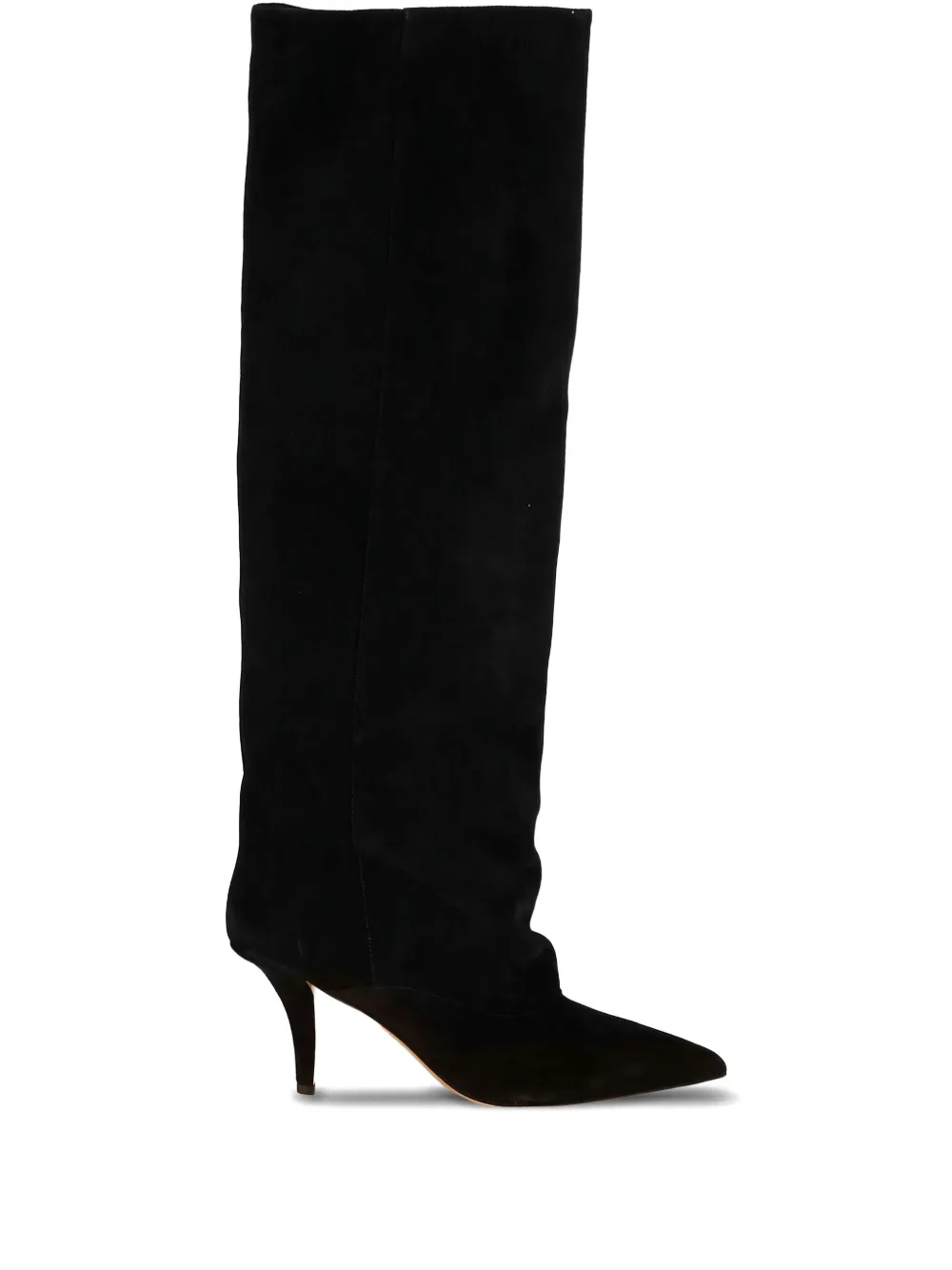Paris Texas 75mm Ines suede boots Black