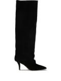 Paris Texas 75mm Ines suede boots - Black