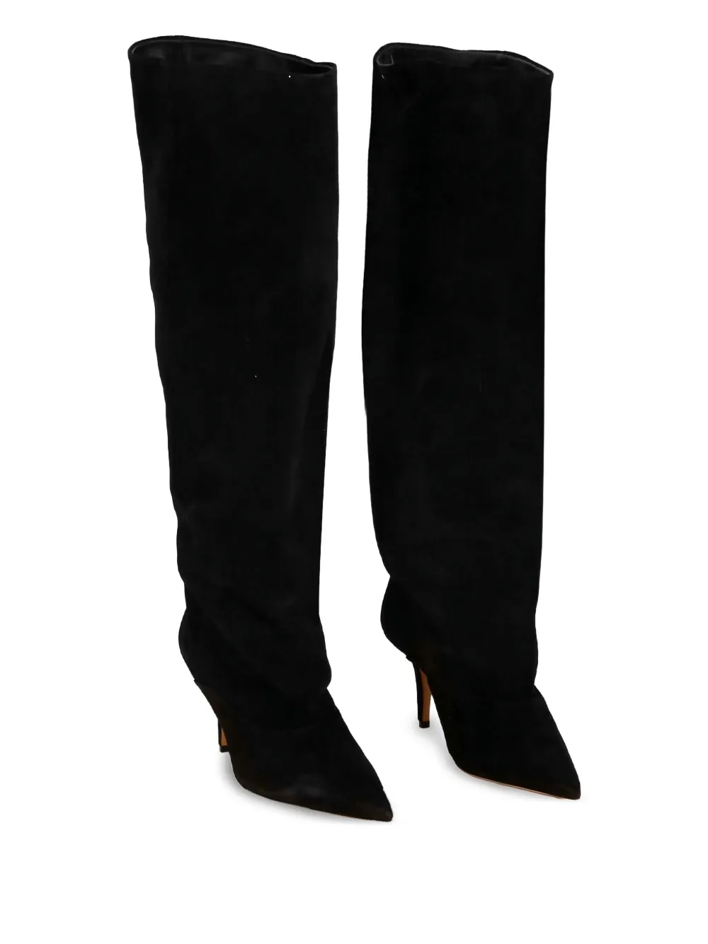 Paris Texas 75mm Ines suede boots Black