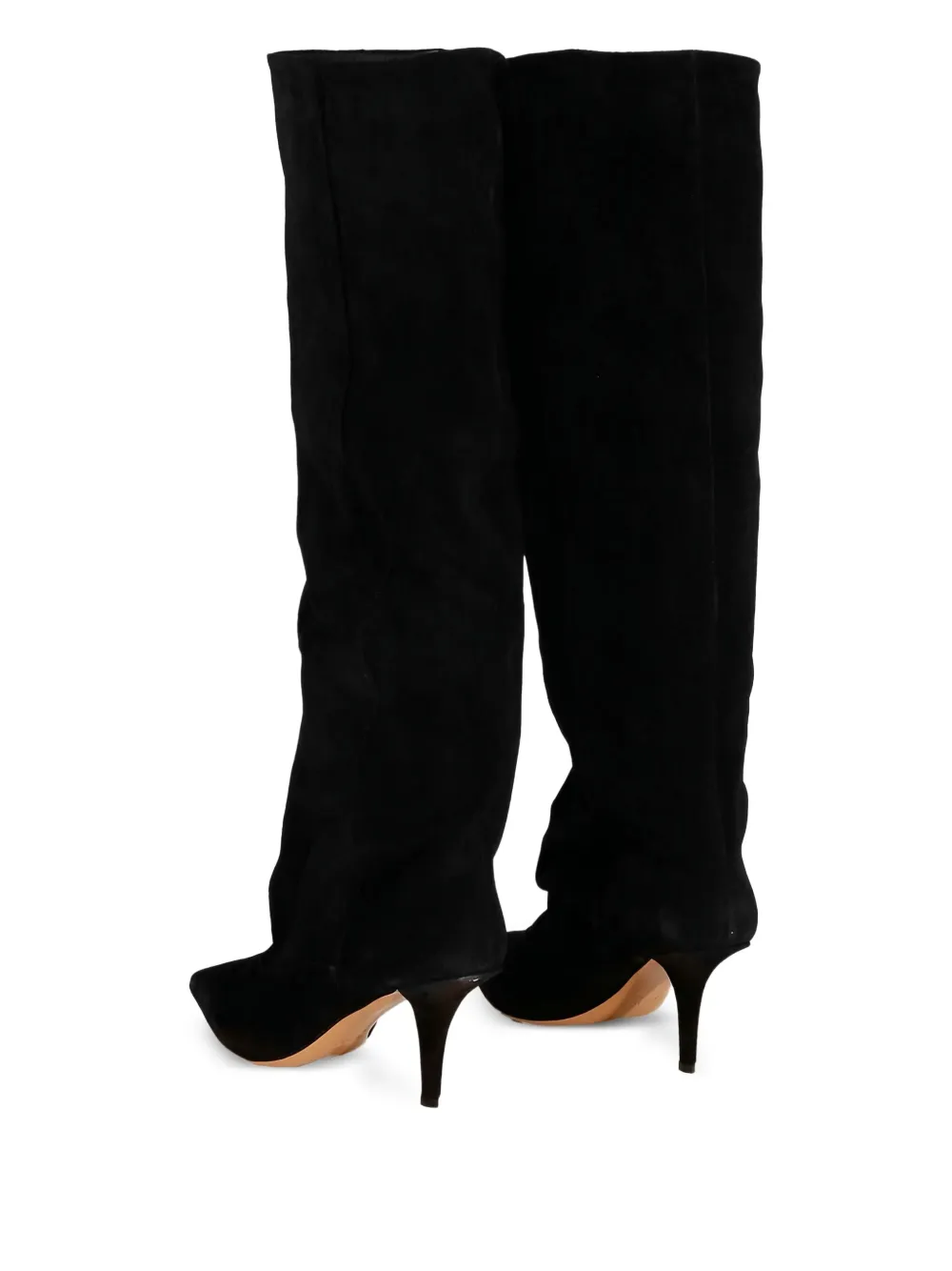 Paris Texas 75mm Ines suede boots Black