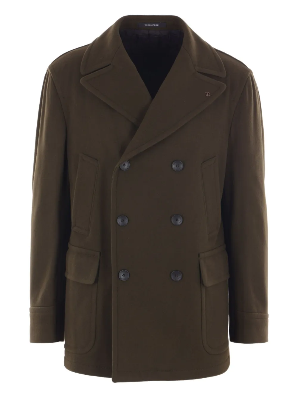 Tagliatore double-breasted coat Groen