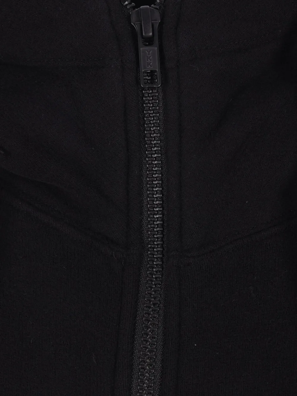 Yohji Yamamoto zip-up hoodie Zwart