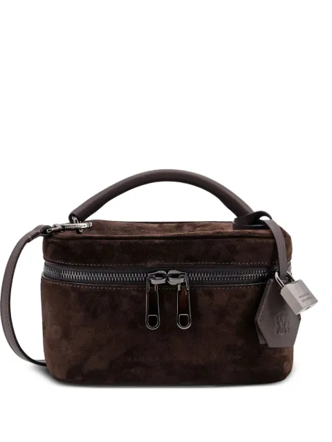Brunello Cucinelli suede tote bag