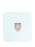Moschino Kids Teddy Bear-logo baby blanket - Blue