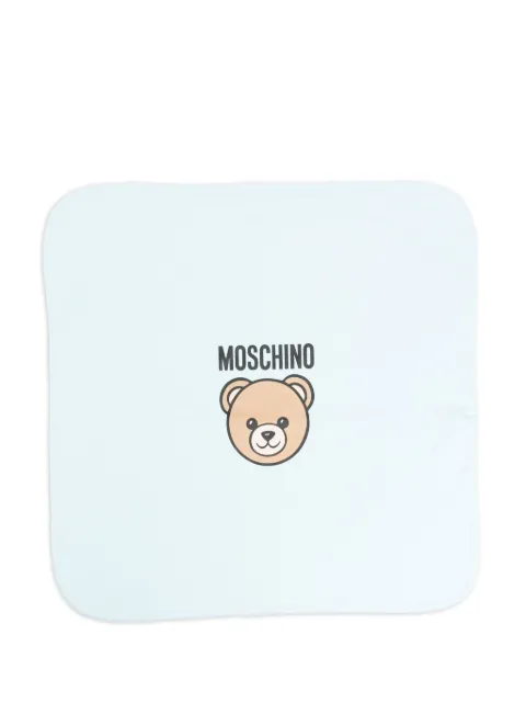 Moschino Kids Teddy Bear-logo baby blanket