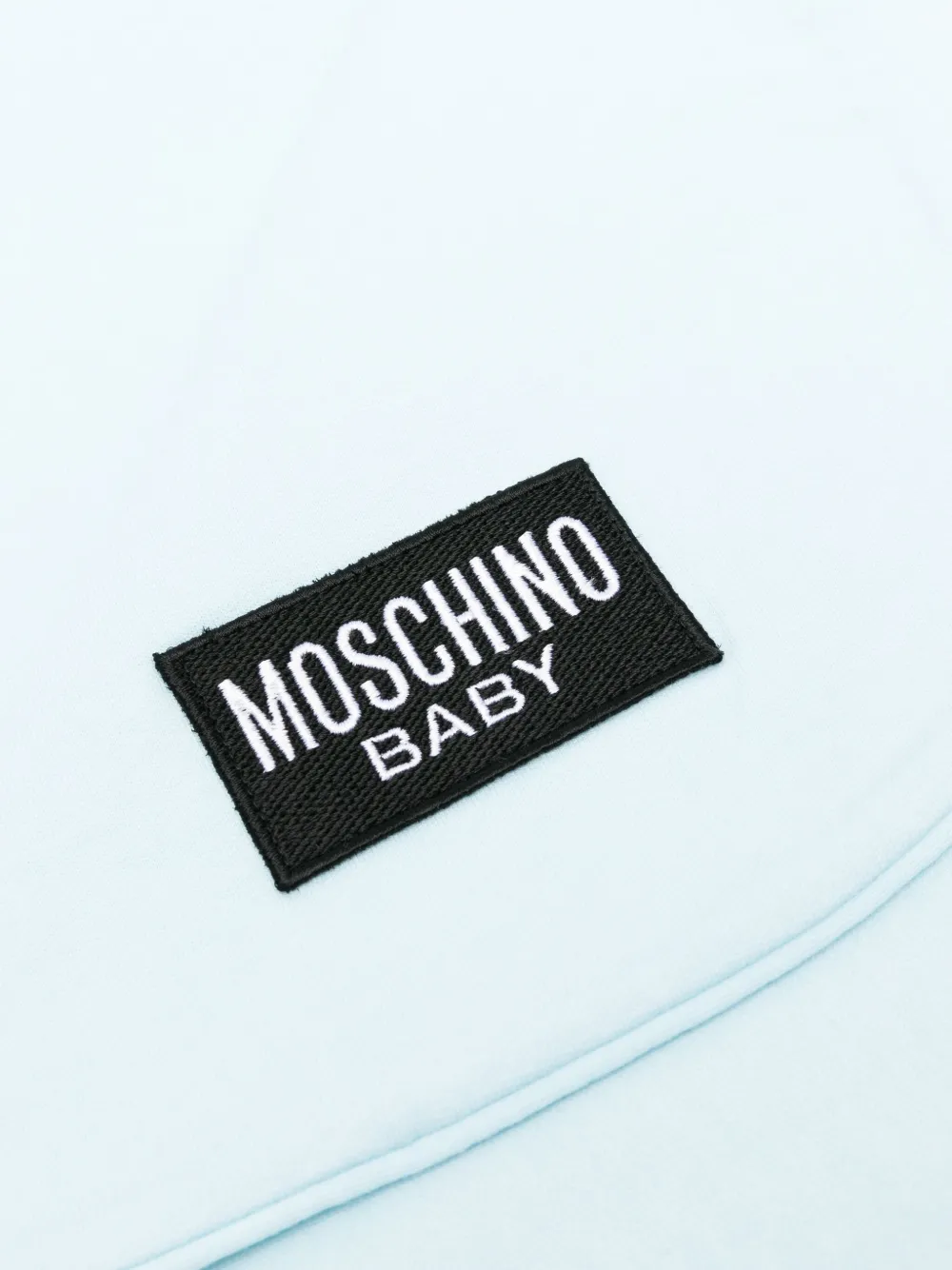 Moschino Kids Teddy Bear-logo baby blanket Blauw