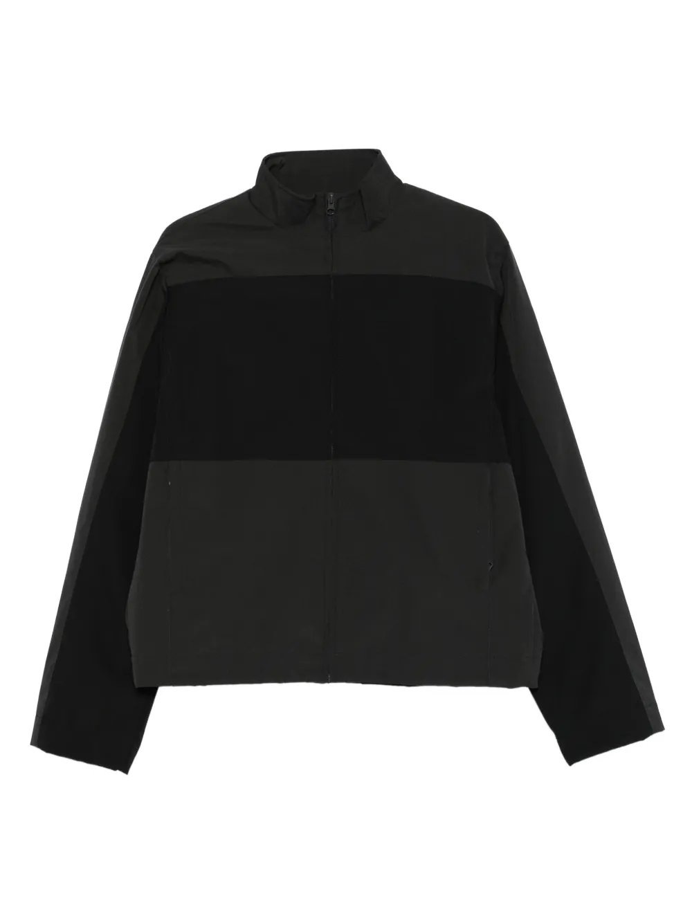 Arte Antwerp Panelled Zip-up Jacket In Black
