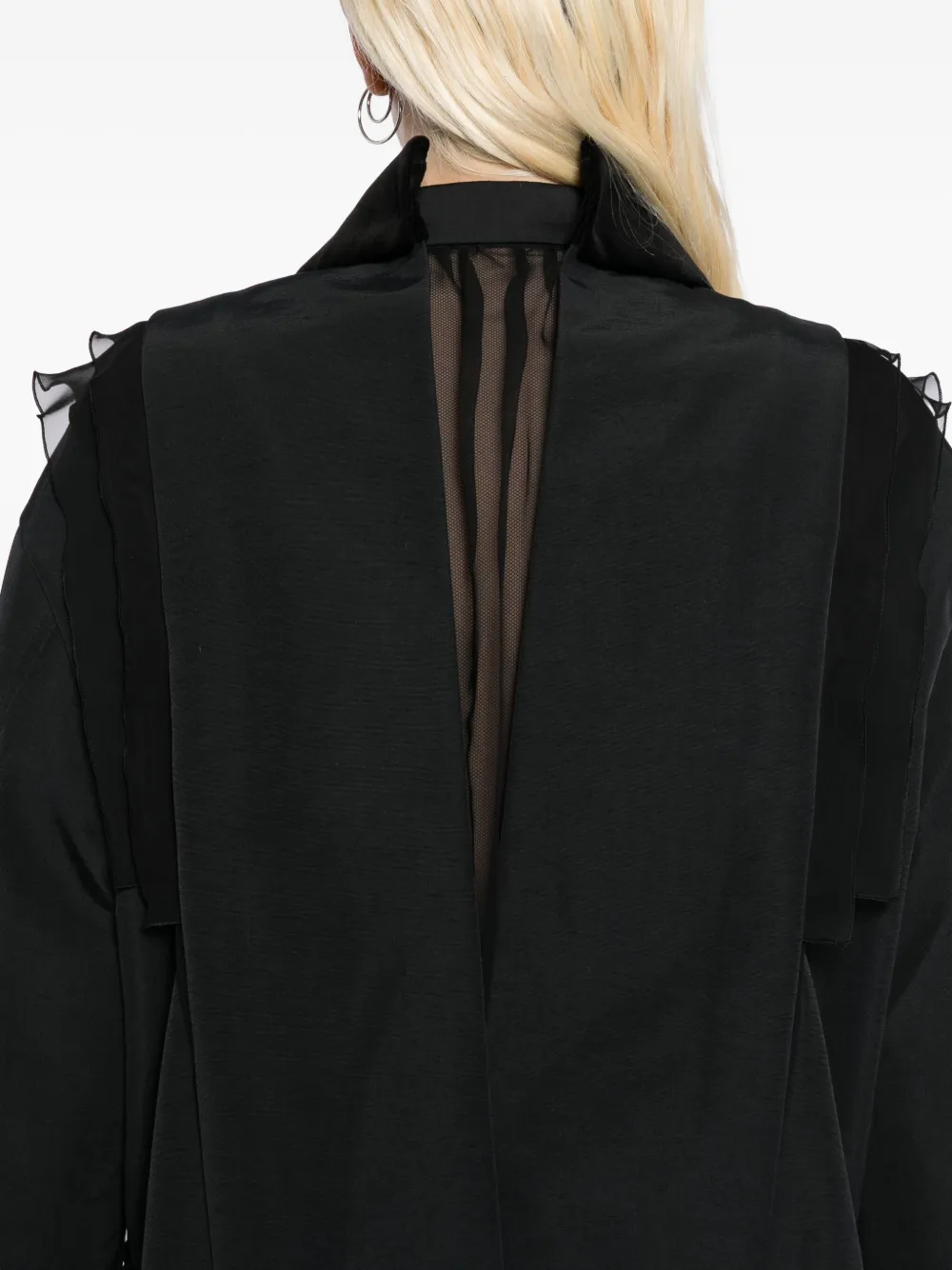 sacai Grosgrain jacket Zwart