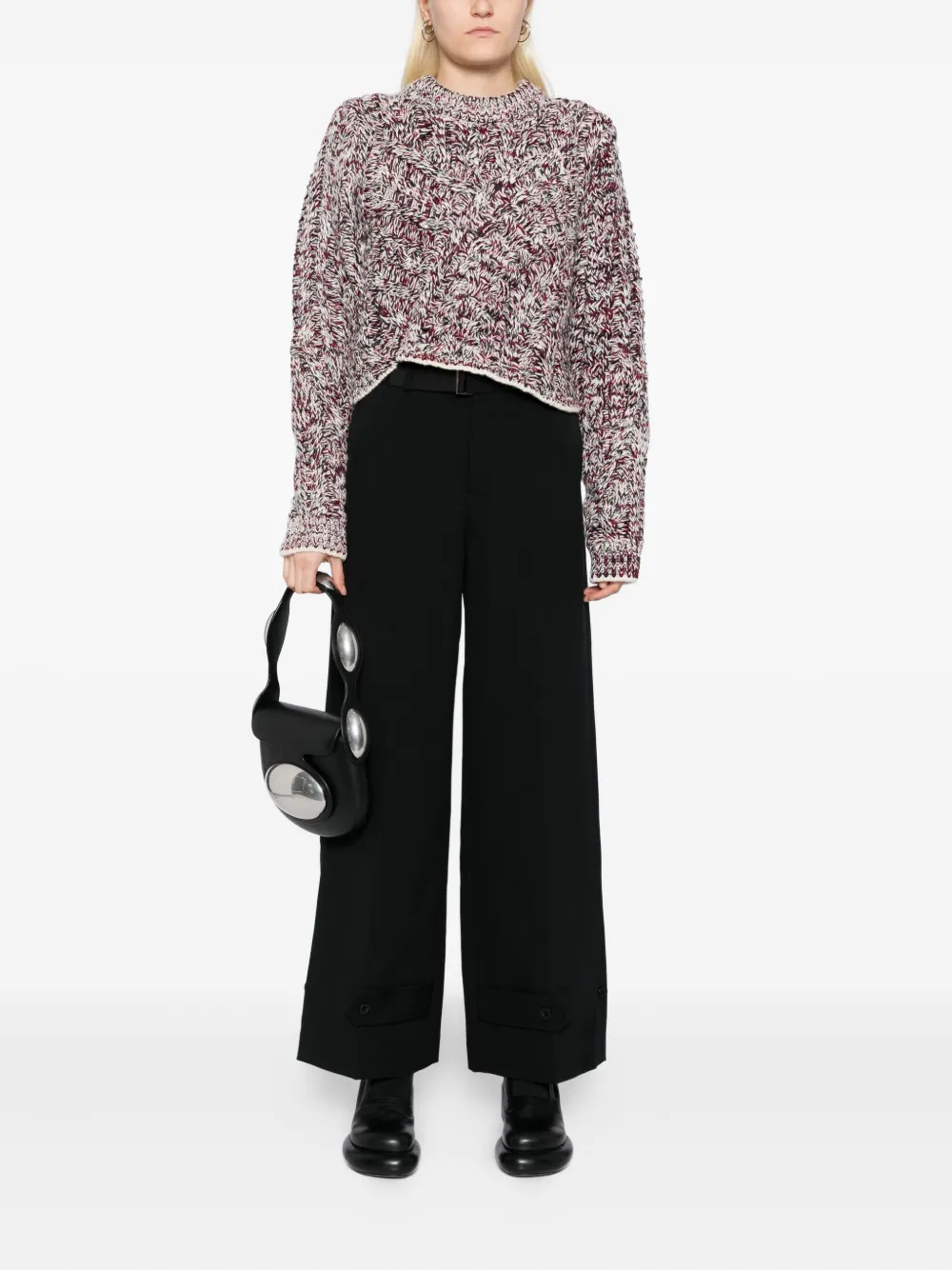 sacai Matelasse trousers Zwart