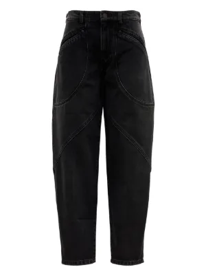 ISABEL MARANT ナデージ ストレートレッグ ジーンズ ISABEL MARANT Joanny ストレートジーンズ | ブルー | FARFETCH JP