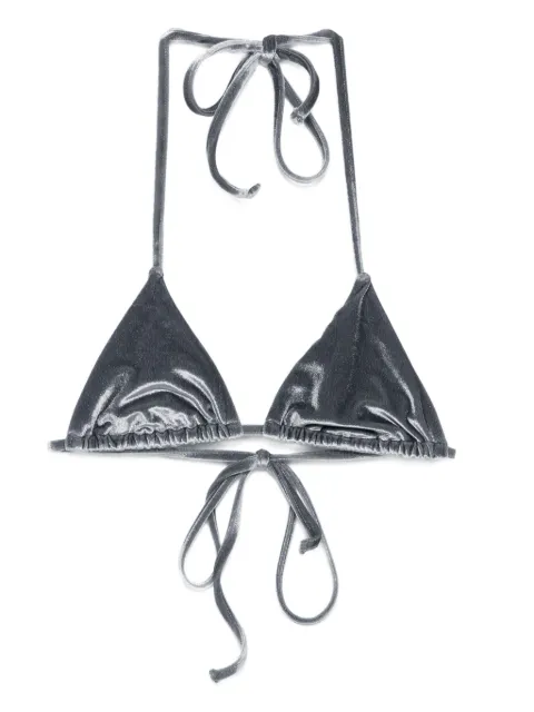 Paloma Wool velvet triangle bikini top
